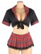 Ohyeah - Student Pleated Skirt Costume - Black - XL photo-6