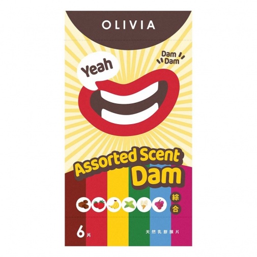 Olivia - Assorted Scent Dental Dam 6's Pack photo