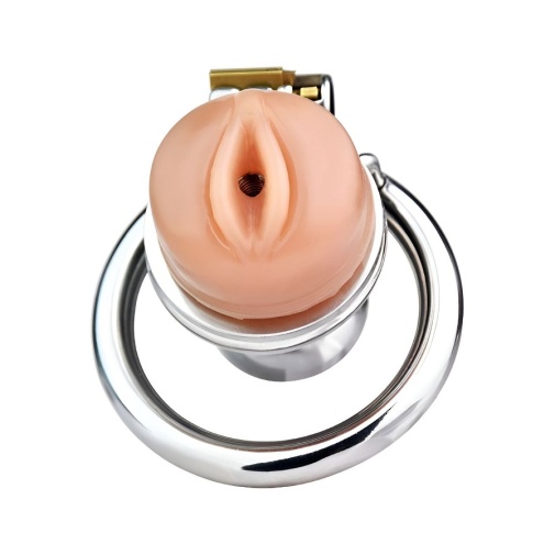 FAAK - Pussy Chastity Cage w Cock Plug photo