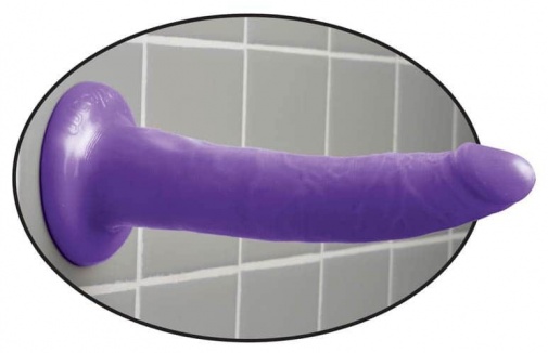 Pipedream - 7" Slim Dildo - Purple photo