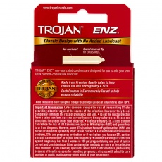 Trojan - ENZ 無潤滑劑乳膠安全套 3片裝 照片