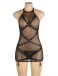 Ohyeah - Garter Mesh Dress - Black - XL 照片-5