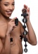 Master Series - 10X Dark Rattler Vibro Anal Beads - Black photo-3