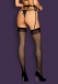 Obsessive - S813 Stockings - Black - XXL photo-4