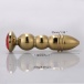MT - Anal Plug 139x35mm - Golden/Red photo-5