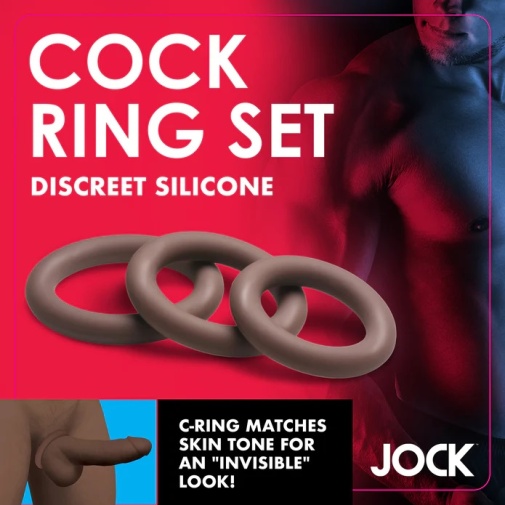 Jock - Cock Ring Set - Dark photo