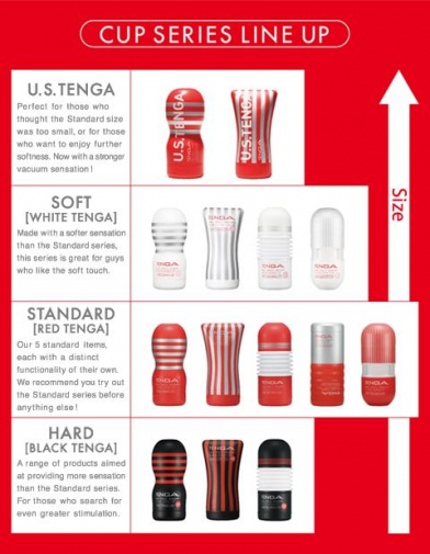 Tenga - 軟管飛機杯 - 紅色標準型 照片