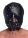 Master Series - Muzzled Universal BDSM Hood with Removable Muzzle - Black photo-4