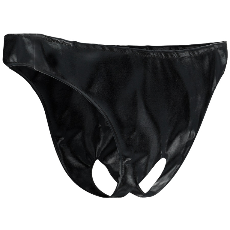 Darkness - Crotchless Hole Panty - Black photo