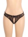 Ohyeah - Crotchless Lace Panty - Black - XL 照片-5