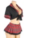 Ohyeah - Student Pleated Skirt Costume - Black - XL 照片-9