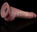 Lovetoy - 8.5'' 双层柔软震动假阳具 - 肉色 照片-11