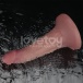 Lovetoy - 6'' 双层柔软震动假阳具 - 肉色 照片-13