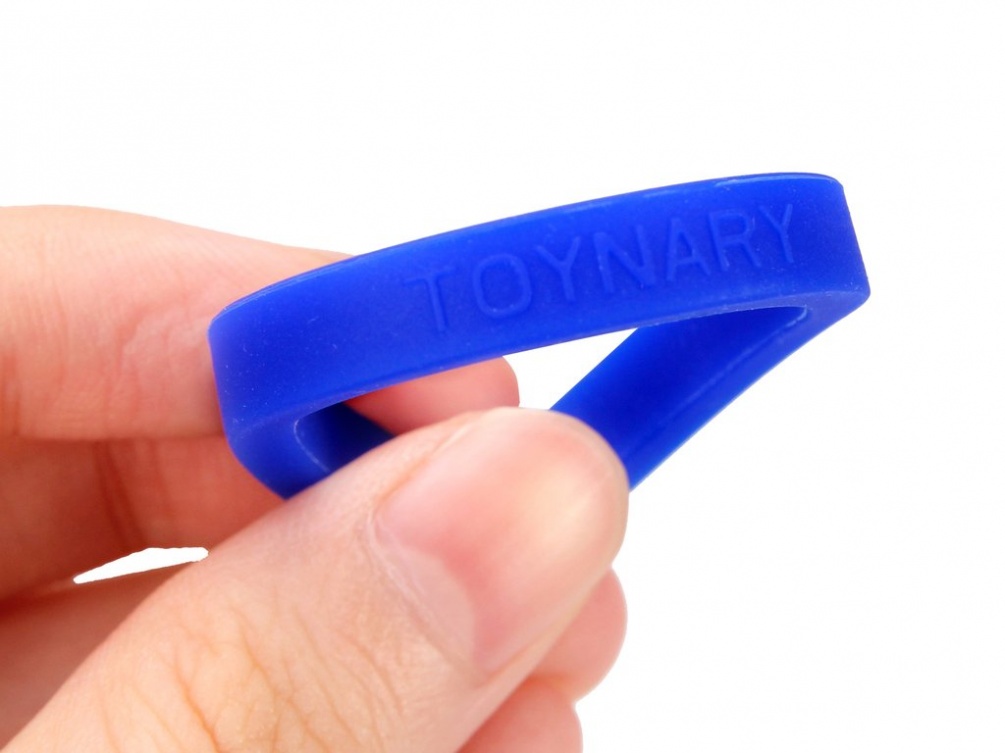 This set of Toynary cock rings are very Strong! Made of medi... Toynary - CR02 Cock Rings - Blue photo-2