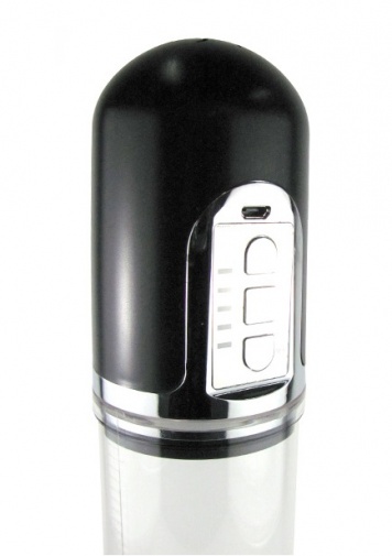 Magic Love - X-Men - USB Rechargeable Auto Penis Pump and Masturbator TPR - Bk photo
