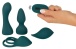 Couples Choice - Mini Vibrator w 4 Attachments - Green photo-2