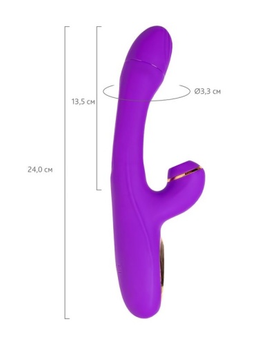 JOS - Pitti Air-Pulse Rabbit Vibrator - Purple photo