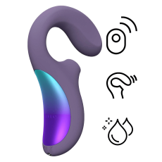 Lelo - Enigma Wave 阴蒂吸啜及G点三重刺激声波按摩器 - 科幻紫色 照片