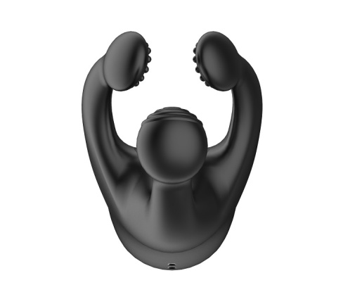 Secwell - Triple Tapping Penis Vibrator - Black photo