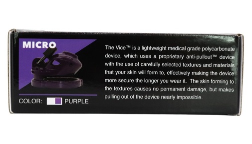 Locked in Lust - Vice Micro Chasity Cage - Purple photo