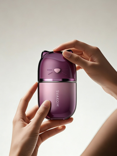 SVAKOM - Klitty Interactive Licking Stimulator - Dusty Lavender photo