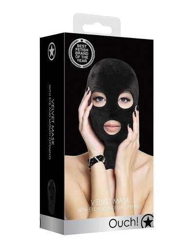 Ouch - Velvet Open Eye and Mouth Mask photo