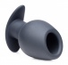 Master Series - Ass Goblet Hollow Anal Plug S-size - Black photo-3
