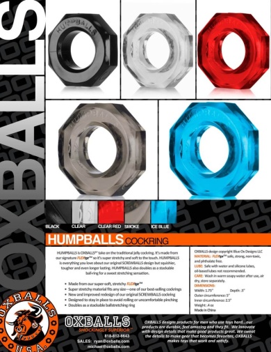 Oxballs - Humpballs 陰莖環 - 透明 照片