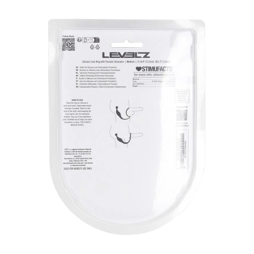 Levelz - 前列腺刺激阴茎环 M码 - 黑色 照片