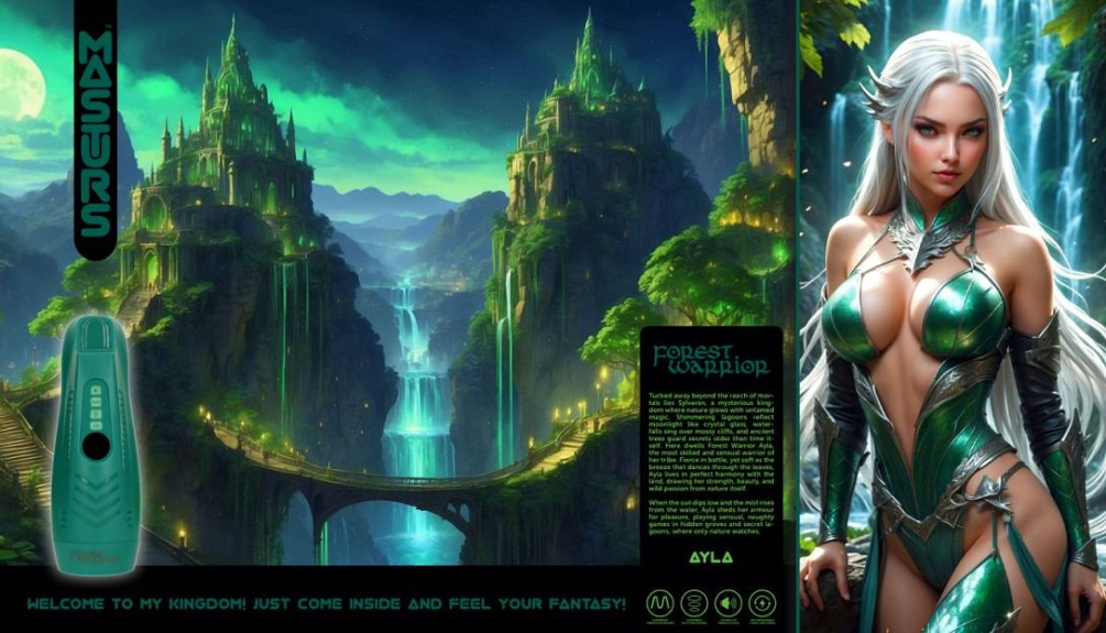 Masturs - Ayla Forest Warrior Vibro Masturbator 照片-8