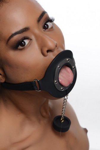 Master Series - Pie Hole Feeding Gag - Black photo