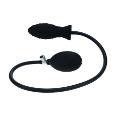 Levelz - Ribbed Inflatable Anal Plug - Black 照片