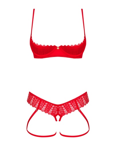 Obsessive - Ingridia Crotchless Set - Red - XS/S 照片