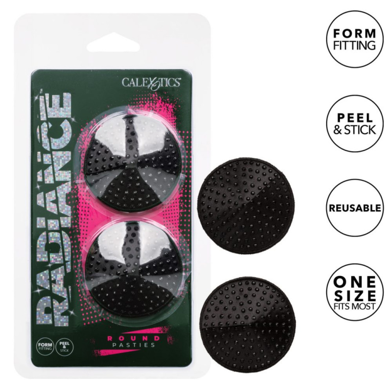 CEN - Radiance Round Pasties - Black photo