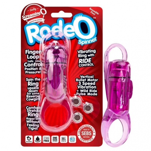 The Screaming O - Rodeo Spinner 手指震動器 - 紫色 照片