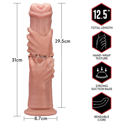 Lovetoy - 12.5" 之手怪兽假阳具 - 肉色 照片
