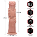 Lovetoy - 12.5" 之手怪兽假阳具 - 肉色 照片-14