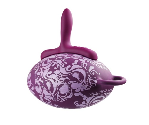 Bouncy Bliss - Classic Vibro Grinder Pillow - Purple photo