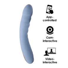 SVAKOM - Ava Neo Interactive Thrusting Vibrator - Cornflower Blue photo