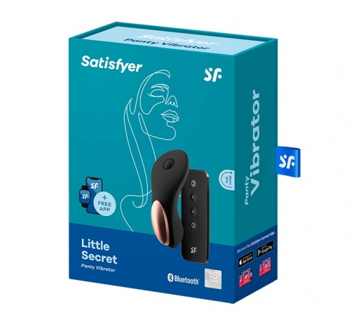 Satisfyer - Little Secret 遥控磁吸式内裤震动器 - 黑色 照片