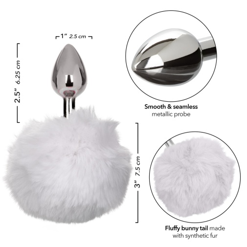 CEN - Running Wild Bunny Tail Plug - White photo