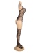 Ohyeah - Sexy Jacquard Bodystocking - Black 照片-5