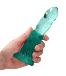 RealRock - 7" Wave Non-Realistic Dildo - Green 照片