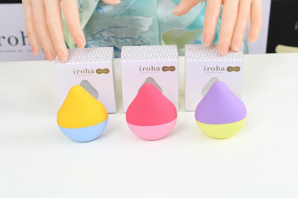 Vibrator sex toy for women designed by Tenga using soft touc... Iroha - Soramikan Mini Massager - Sky/Orange photo-17