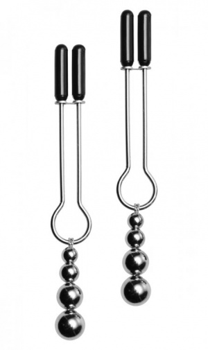Master Series - Adorn Triple Bead Nipple Clamp Set photo