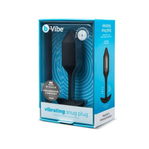 B-Vibe - Vibrating Snug Plug 2 - Black photo