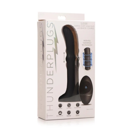 Thunderplugs - Slider Vibro Plug - Black photo