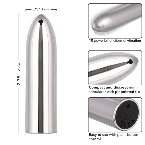 CEN - Turbo Buzz Classic Mini Vibro Bullet - Silver photo