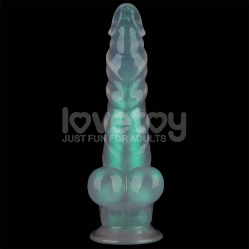 Lovetoy - 10'' Opal 珍珠色假阳具 - 绿色 照片