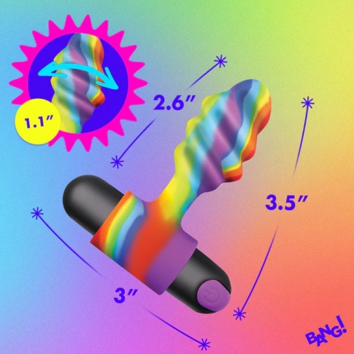 Bang! - Rainbow Vibro Butt Plug 照片